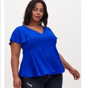 *TORRID* cobolt blue peplum